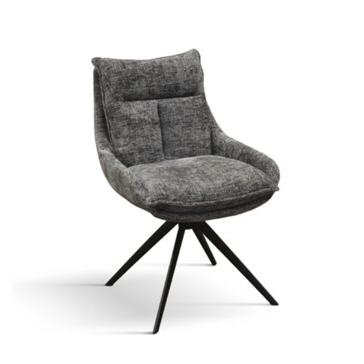 Scaun Magnum, structura metalica, tesatura - Gri