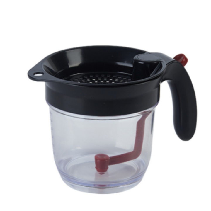 Separator de grasime si ulei Enforose, design rezistent la scurgeri, pahar de masurat transparent, capacitate 4 cani