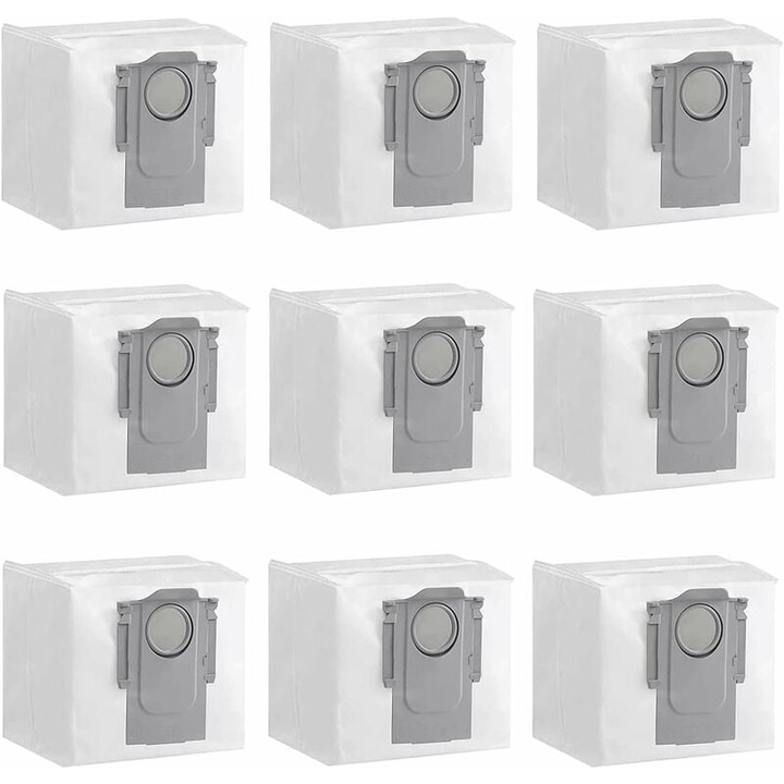 Set de saci de praf pentru aspiratoare AMRINUGL, capacitate 2.5L, dimensiuni 15m/5.9x16cm/6.3x13cm/5.1, compatibil cu Roborock Q7 MAX, S7 MAXV Ultra, S7 pro ultra, Q7 MAX+, Q5.