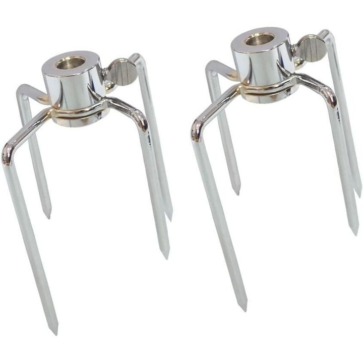 2 darabos forgónyárs villa szett, AMRINUGL, rozsdamentes acél, rozsdaálló, állítható csavarokkal, kültéri grillhez