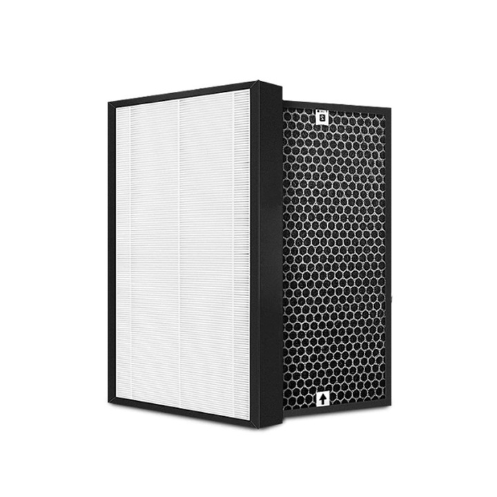 Set filtre de inlocuire pentru purificator de aer Enforose, True HEPA, carbon activ, instalare usoara, 2 bucati