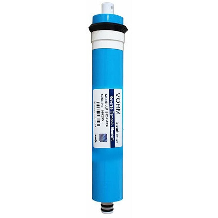 Membrana de purificare a filtrului de apa rezidentiala, sistem de osmoza inversa cu membrana de dimensiune standard industriala pentru inlocuire universala in filtrele Yoiurt, instalare si utilizare usoara pentru apa de calitate, 1812-75G Enforose