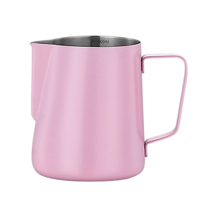 Pahar din inox pentru spumarea laptelui, Enforose, design ergonomic, capacitate 350ml, ideal pentru latte art