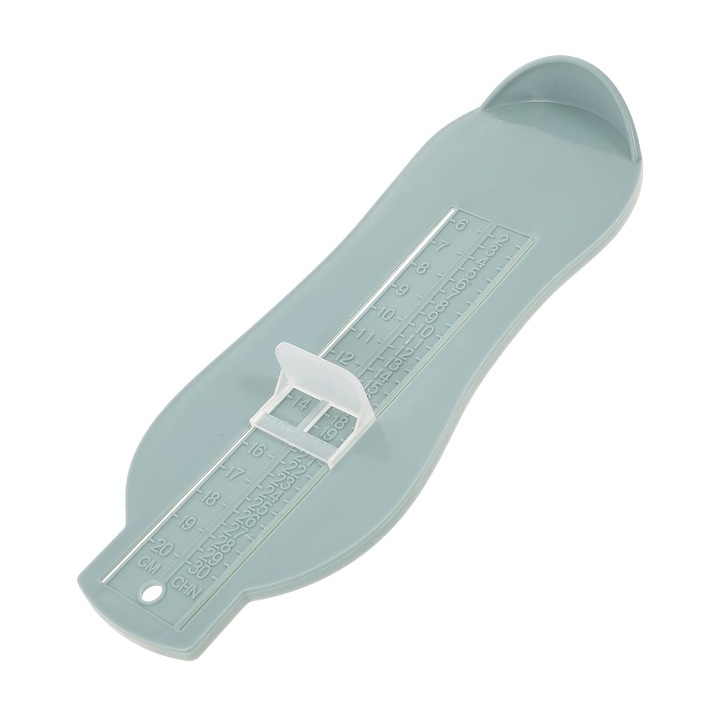 Instrument de masurare a piciorului pentru copii, AMRINUGL, 6-20cm, albastru/roz, 23x8.5cm, set 1 instrument de masurare.