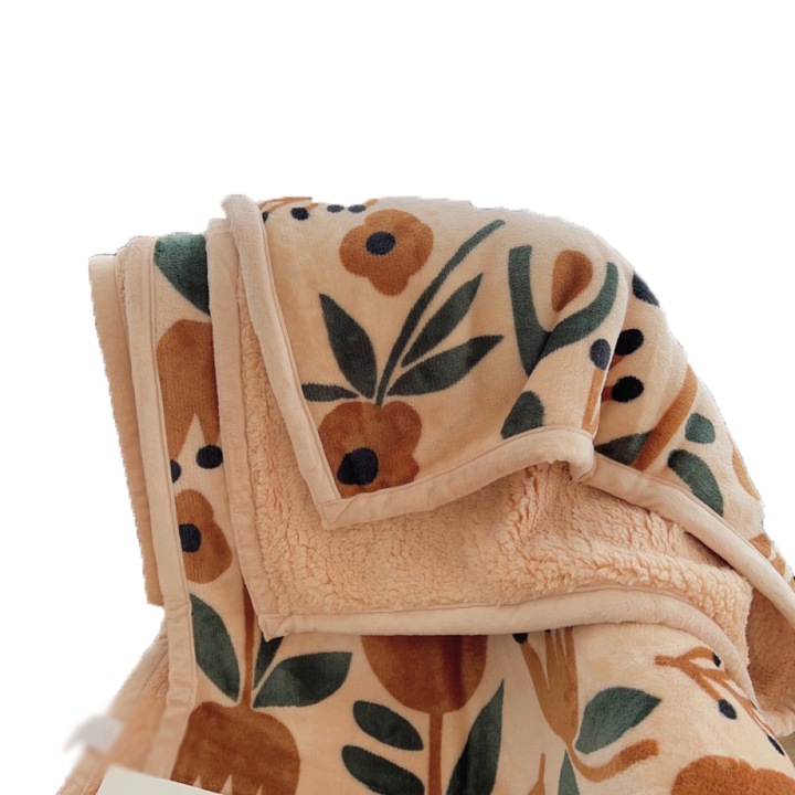 Patura Generoasa Enforose, Fleece Calduros, 70x100cm, Design Simplu si Elegant