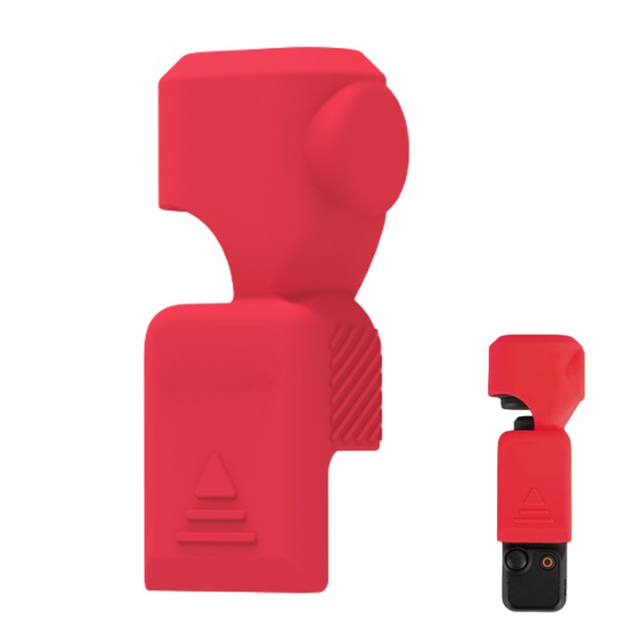 Husa silicon HERUSI Osmo Pocket 3 rosu negru crem portocaliu 11,1x5,2x4cm