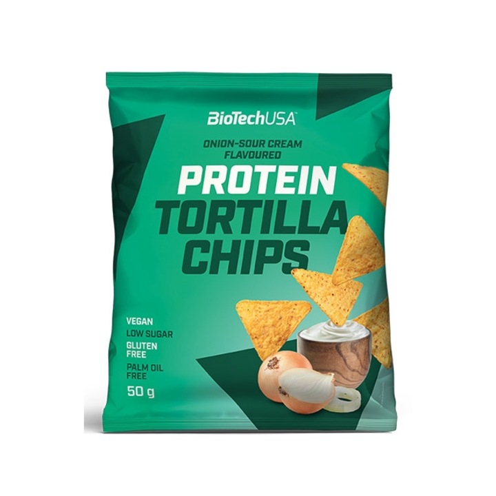 Suplimet Alimentar, Biotech Usa, Protein Tortilla Chips, 50 g