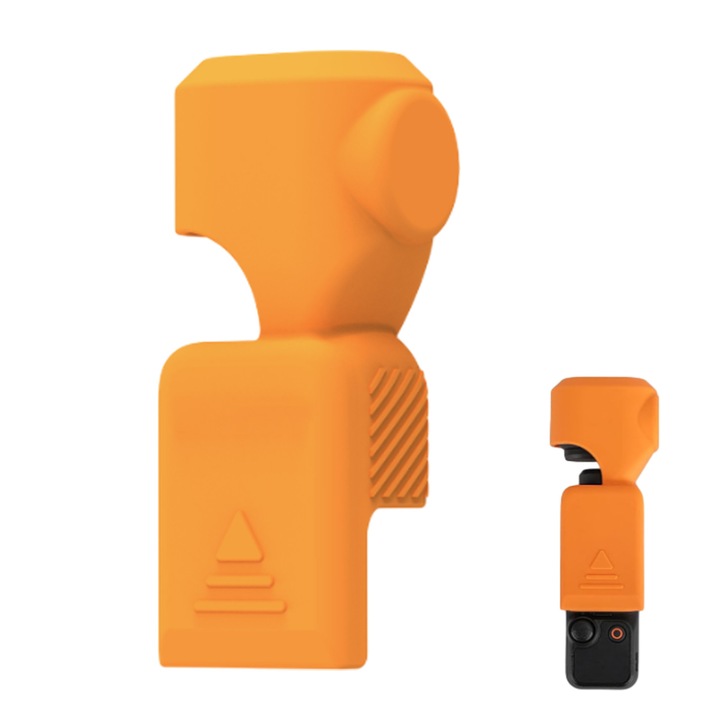 Husa silicon HERUSI Osmo Pocket 3 rosu negru crem portocaliu 11,1x5,2x4cm