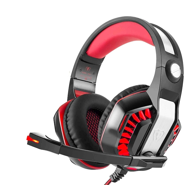 Casti PC Jormftte, set gaming, microfon rotativ, reducere zgomot, piele proteica, multicolor