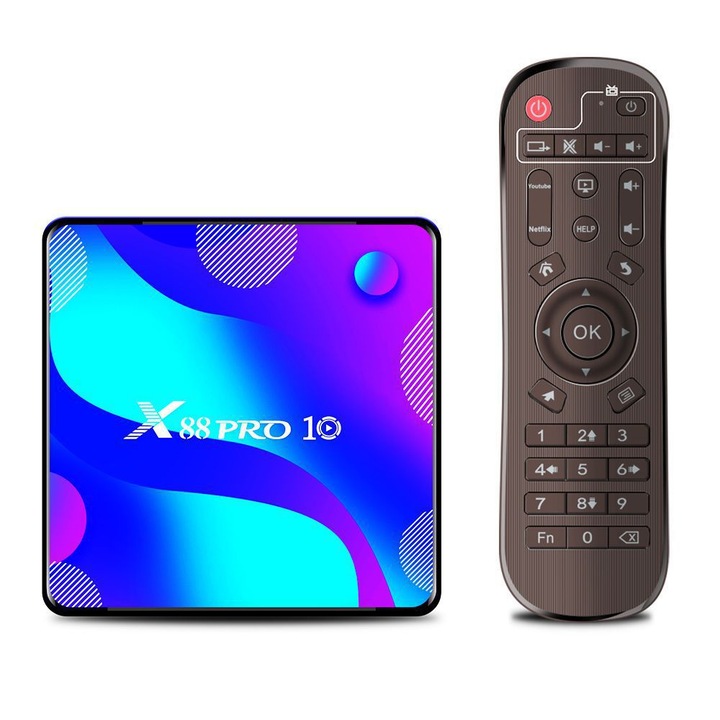Mini Smart TV Box, Mmgoqqt, 16GB, 2.4G & 5GHz Wi-Fi, HDMI, със субуфер, 11.1 канала