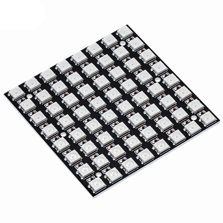 Placa cu 64 LED-uri RGB 5050, WS2812