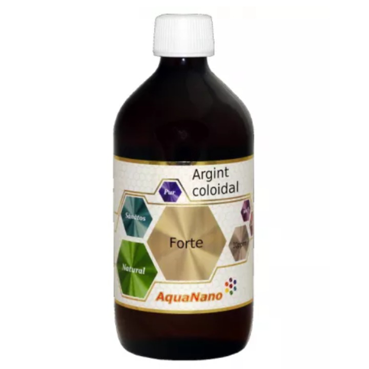 Argint coloidal Forte 30 ppm AquaNano, 480 ml