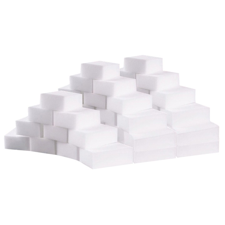 Set 100 Bureti de Curatare Eco, Enforose, Alb, 10x6x2cm