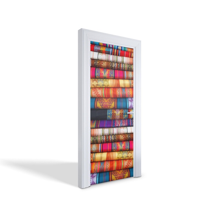 Stickere decorative, Wallfluent, Tesaturi colorate, Multicolor, 75x205 cm, 010120130040000278243