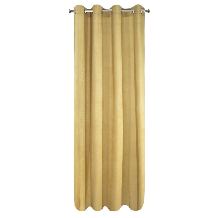 Draperie cu inele Eurofirany CLARISA 140x270 mustar