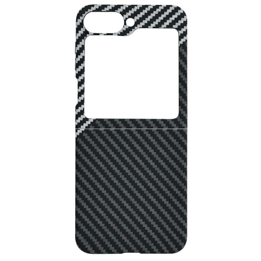 Husa pentru Samsung Galaxy Z Flip 6 Daden®, Ultra Slim, Carbonite FiberShell, Calitate Premium, Stealth Gray