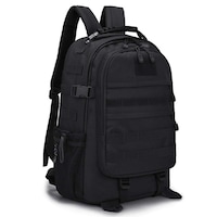 Rucsac tactic unisex 25L, negru, nylon, impermeabil, 49x36x20cm