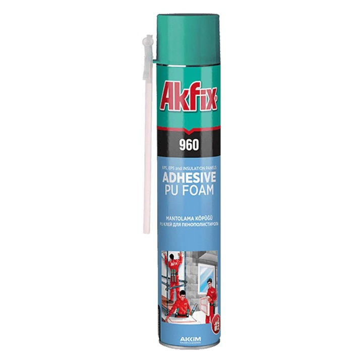 Spuma Adeziv, Akfix, 960, 750Ml, Pentru Aplicator Tip Pai (Gw.850) (12)