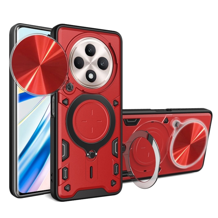 Калъф за Oppo Reno12 F 4G - Camguard Pro Series, Червен