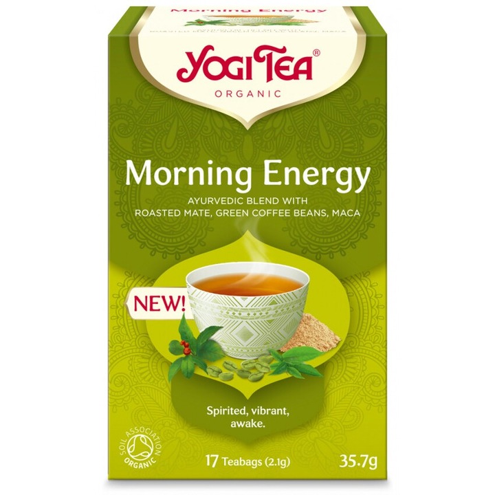Morning Energy bio tea, 17 tasak 2, 1 g, 35, 7 g Yogi tea