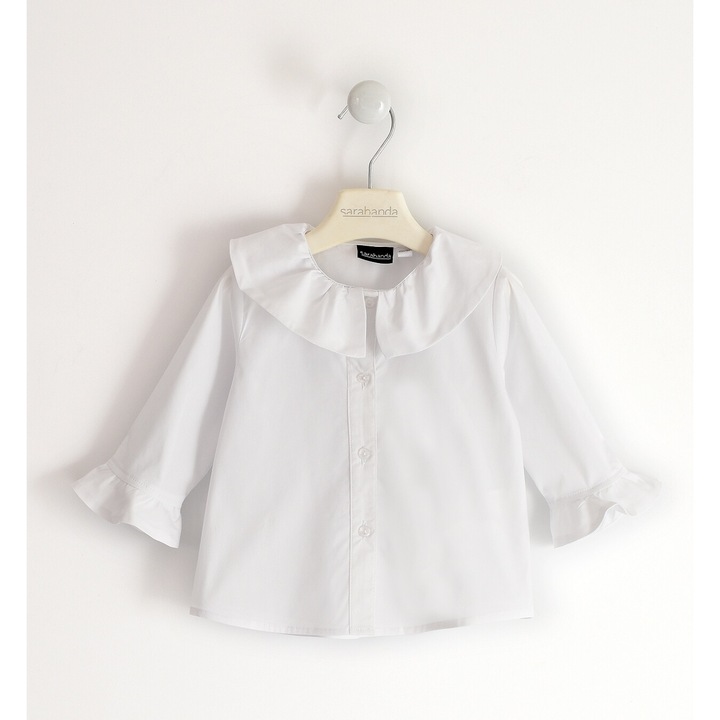 Hosszú ujjú ing lányoknak, Sarabanda, 0.5200, Fehér