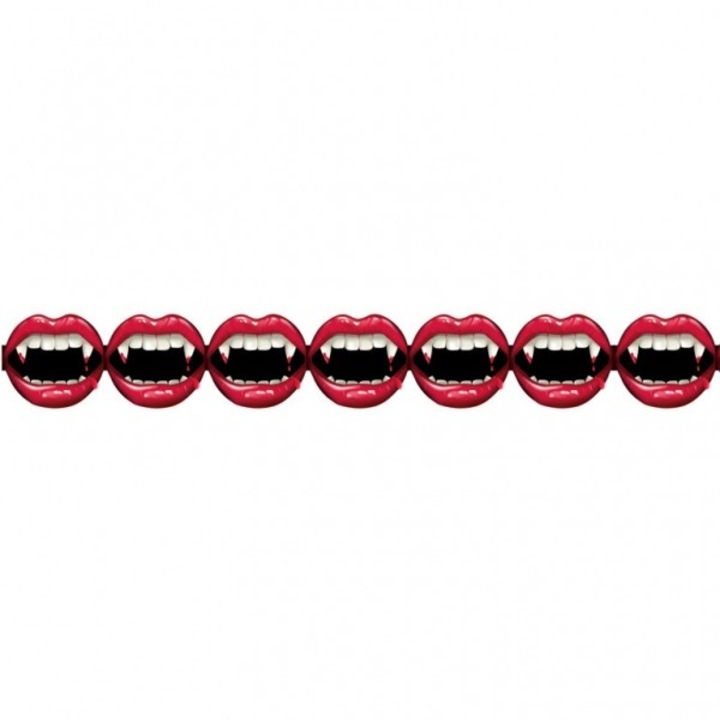 Ghirlanda Halloween sarut vampirita 2.4 m