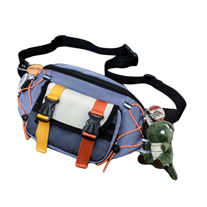 Férfi sporttáska, Mmgoqqt, nagy kapacitású, vízálló, kék, kompakt méretek