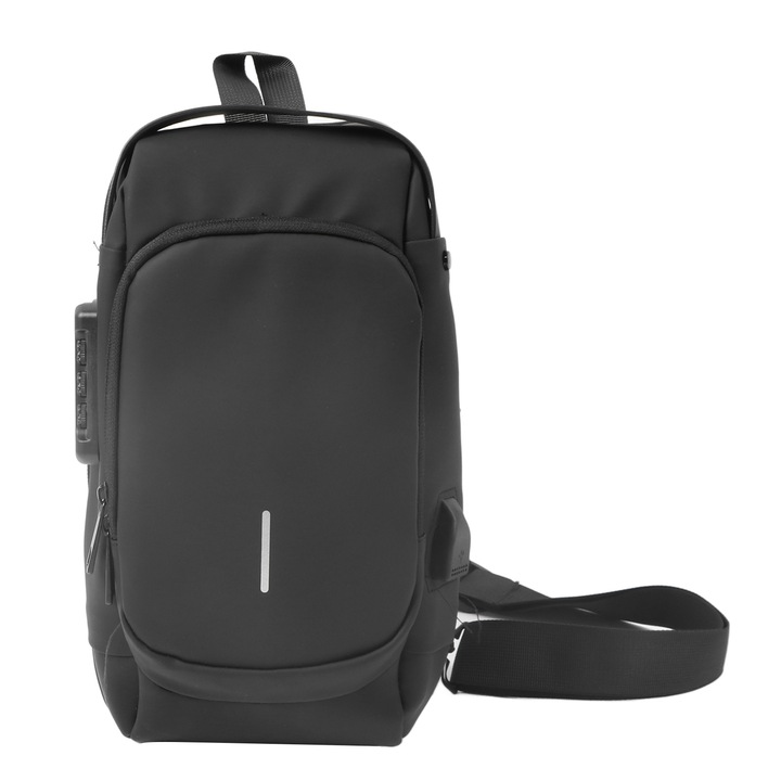 Férfi táska, Mmgoqqt, vízálló, ergonomikus, fekete, 30x45cm
