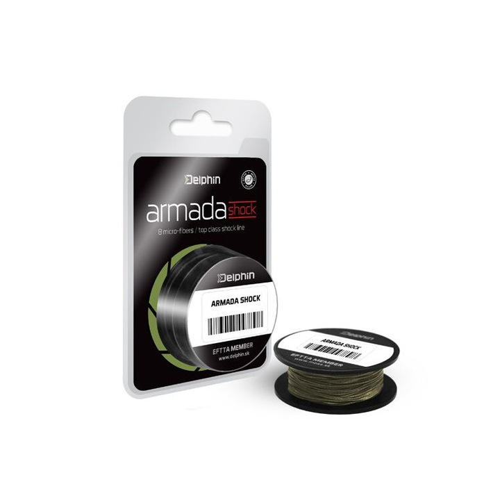 Plasa de pescuit Delphin ARMADA Shock 0,18mm 40lbs 40m - set 2 bucati, verde