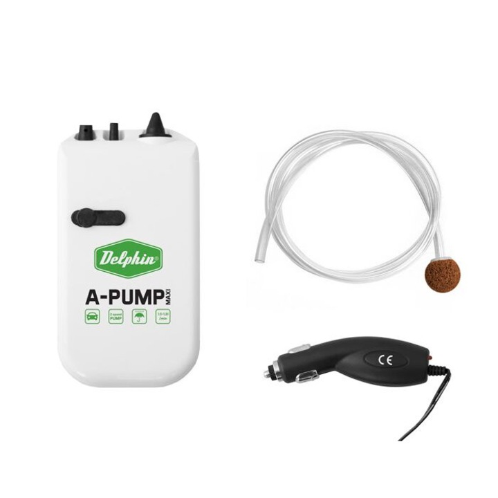 Pompa A-PUMP MAXI Delphin, 2 viteze, 80 ore autonomie, 145x79x43mm, set complet
