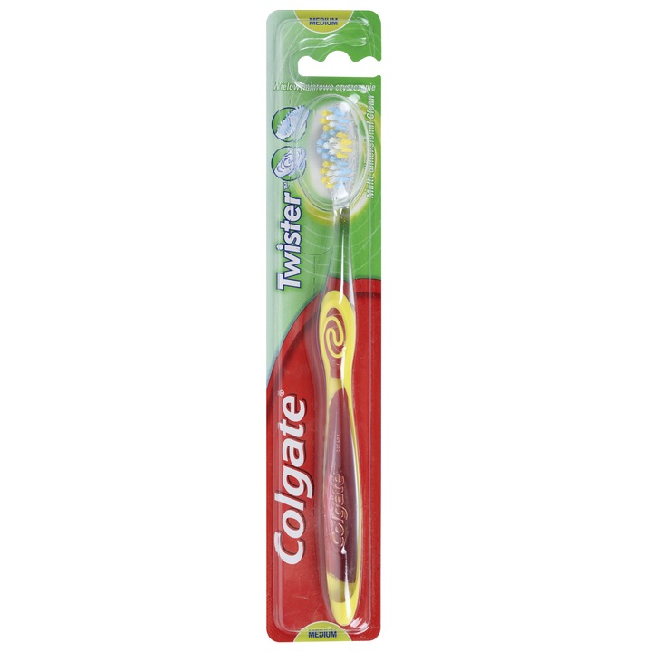 Periuta de dinti Colgate Twister, Galben