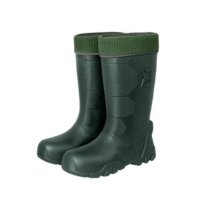 Cizme scurte Delphin BRONTO, material EVA, cu ciorap, culoare verde 38 EU