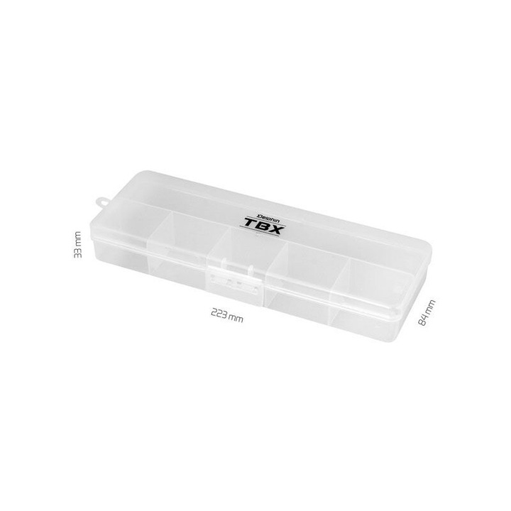 Cutie Delphin TBX One 223-6P, 2 bucati, 223x84x33mm, transparent, 6 compartimente