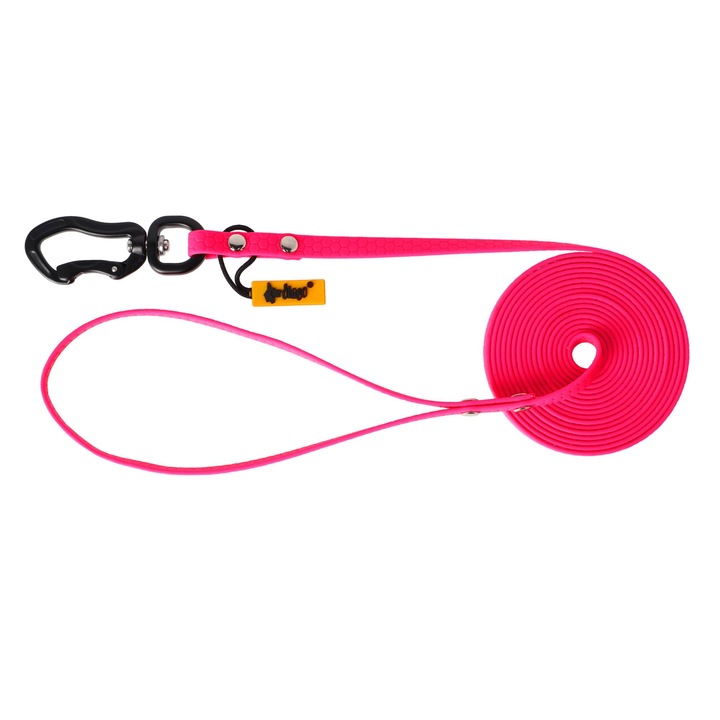 Lesa pentru caini, Dingo, Flex Honey, de dresaj, roz 1cmx3m