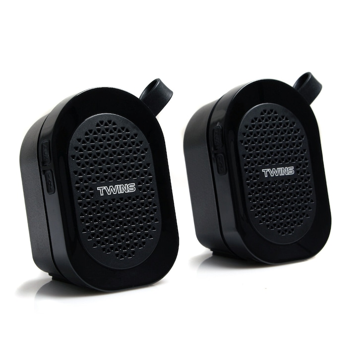 Boxa portabila, Roline, Bluetooth, Rezistenta la apa, Negru