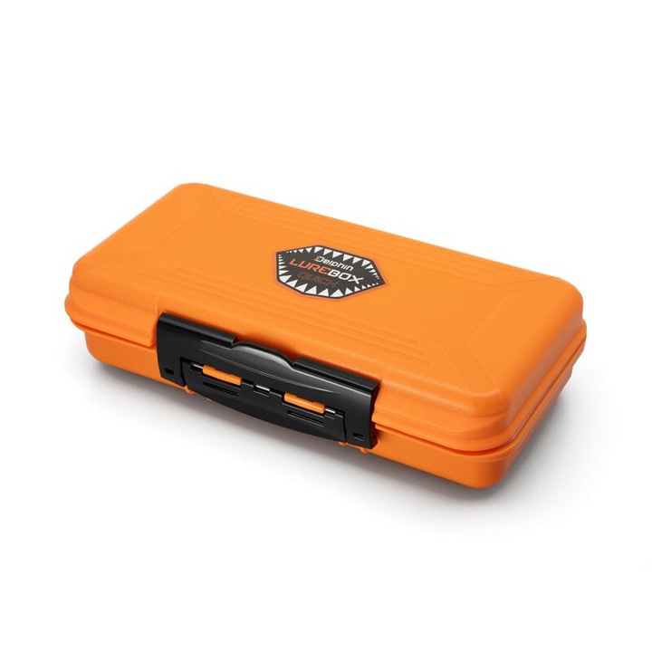 Кутия за съхранение Delphin LureBOX QUICK, 210x120x50mm, водоустойчива, EVA пяна, оранжева