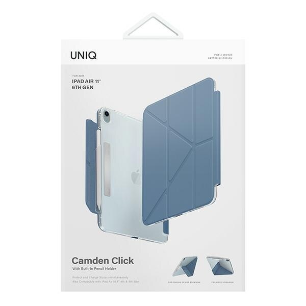 Husa tableta, Camden Click, compatibila cu iPad Air 11" (2024), albastra, material TPU/PC