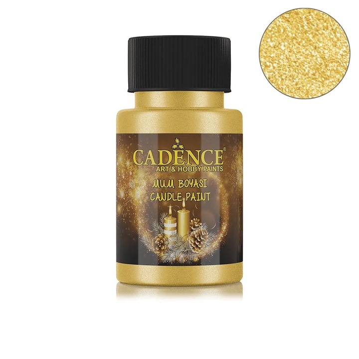 Arany gyertyafesték készlet, Cadence, 59ml, gyorsan száradó, nem mérgező