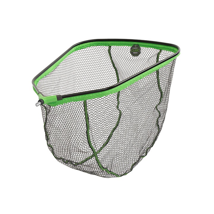 Cos plutitor pentru peste Delphin REAXE FloateR CUBE 50x40cm, cadru din aluminiu, plasa cu acoperire din cauciuc, set 1 bucata
