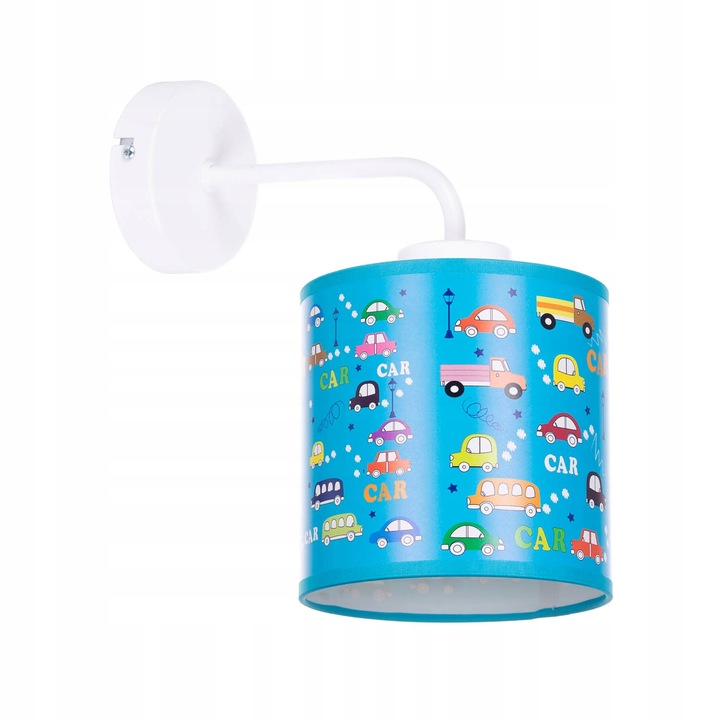 Aplica moderna de perete, model masini, multicolor