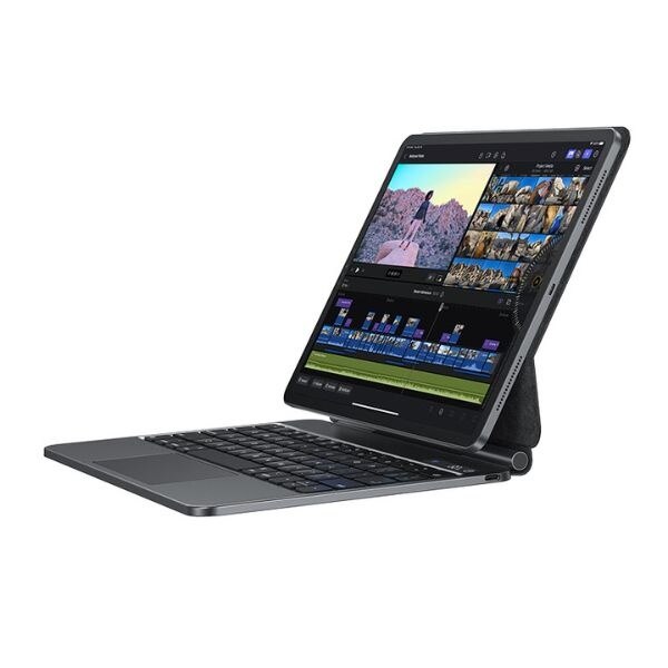 Husa tableta cu tastatura, Usams, model Miaoke, neagra, 10.9 inch/11 inch, 3 in 1