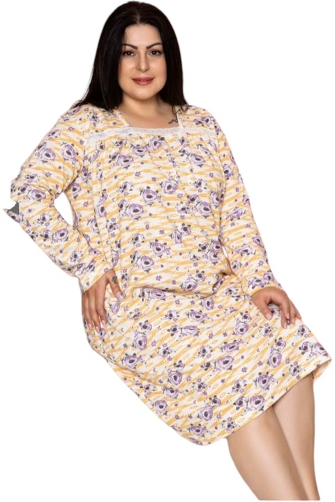 Haloing, steppelt, StarFashion, hosszu ujju, viragmintas, Mályvaszín