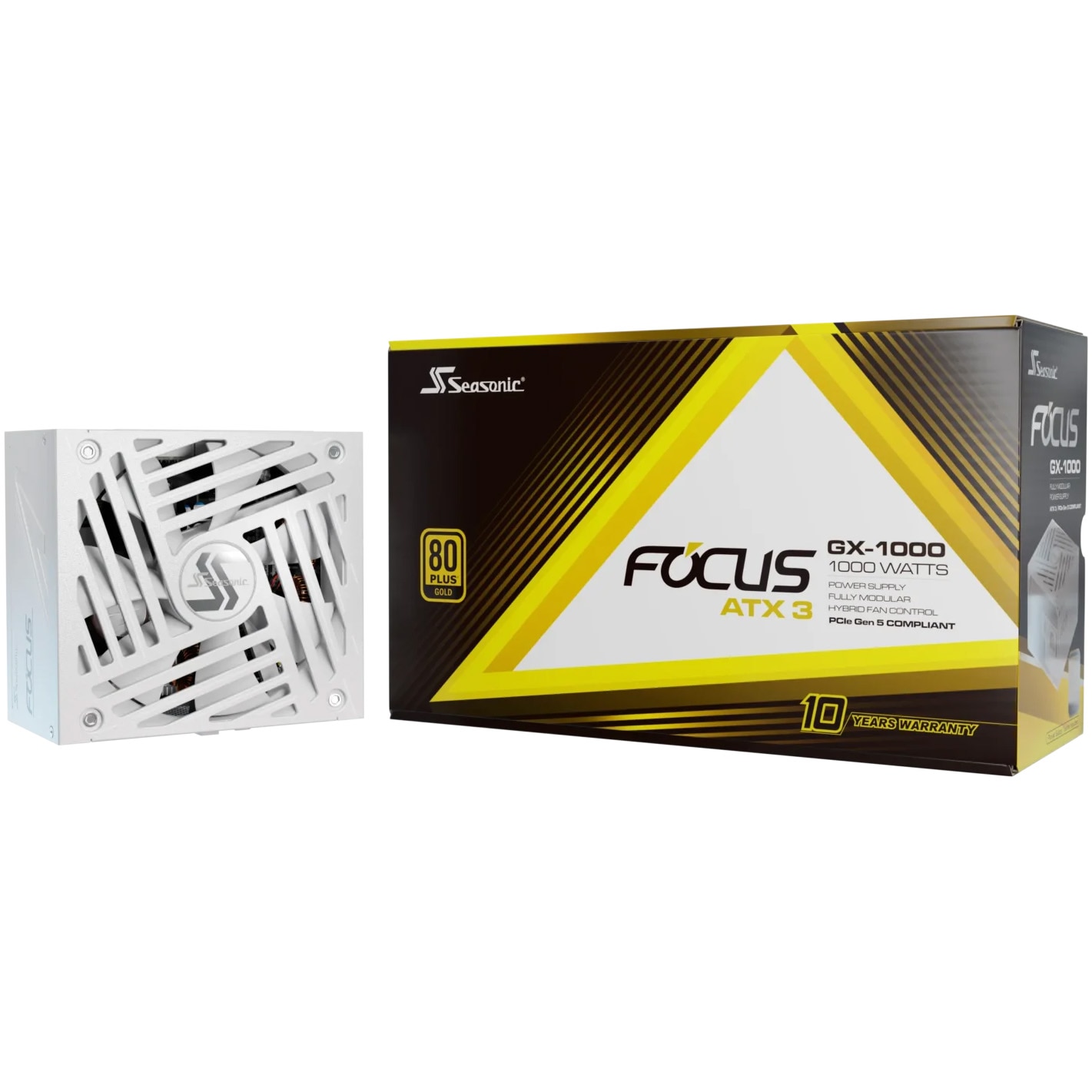 【ほぼ新品】seasonic focus gx-1000w 80plusgold Sursa Seasonic FOCUS GX ATX 3 (2024), 80 Plus Gold, 1000W, 12VHPWR