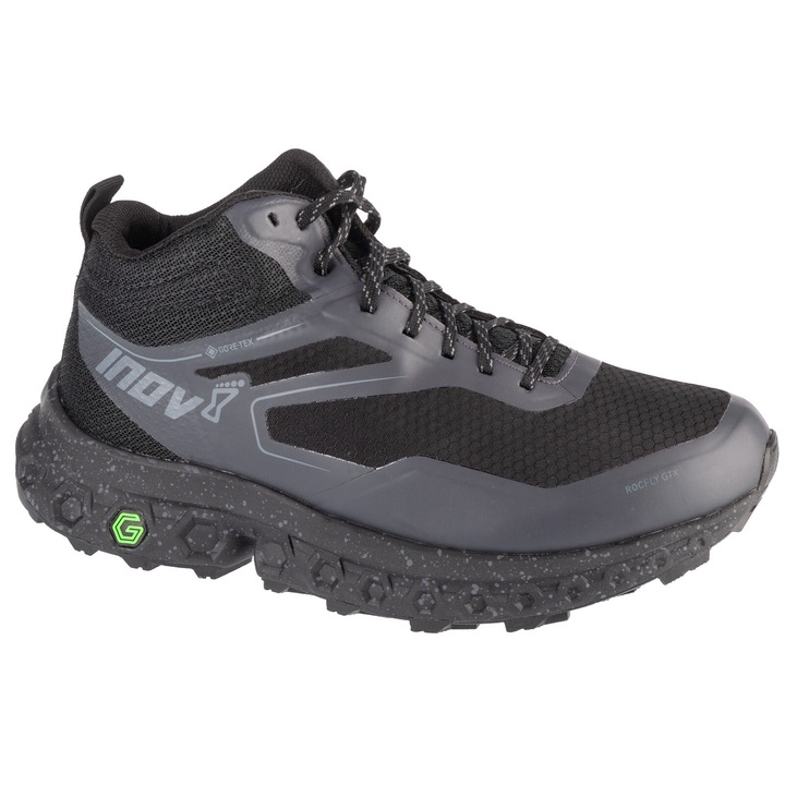Pantofi pentru alergare, Inov-8 RocFly G 390 GTX 001101-BK-S-01, Negru, 43 EU