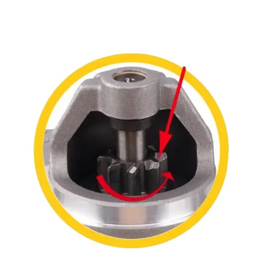 Motor de pornire pentru generator diesel, putere de 0,8 kW, design cu 8 dinti, QD114A 12 V 0,8 kW