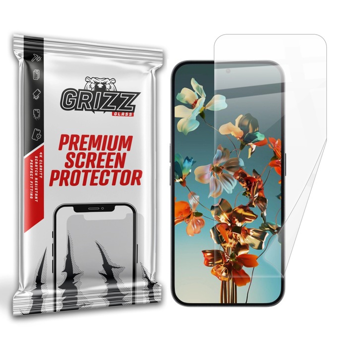Folie protectie ceramica Grizz Glass, instalare usoara, protectie impotriva zgarieturilor, pentru Nothing 2A Plus