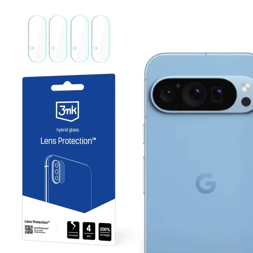 Folie protectie camera 3MK pentru Google Pixel 9 Pro, 274007, transparent
