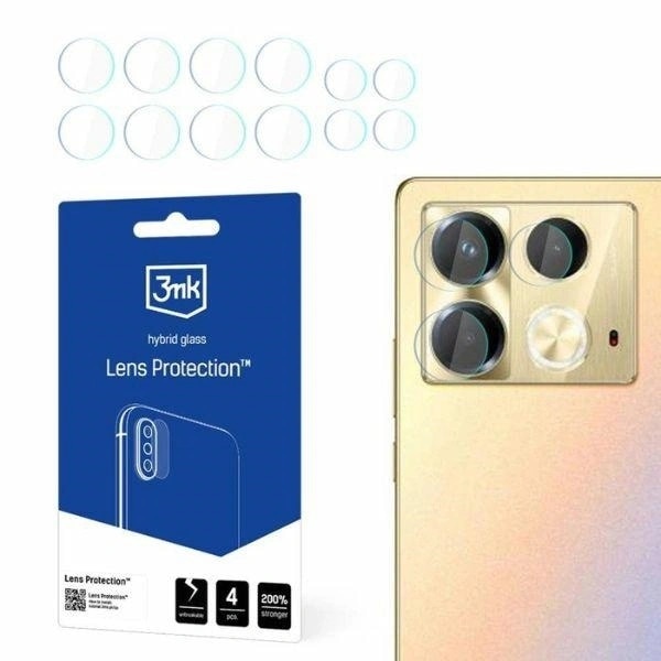 Sticla de protectie pentru obiectiv 3MK, Infinix Note 40, rezistenta la socuri si zgarieturi, 0.16mm