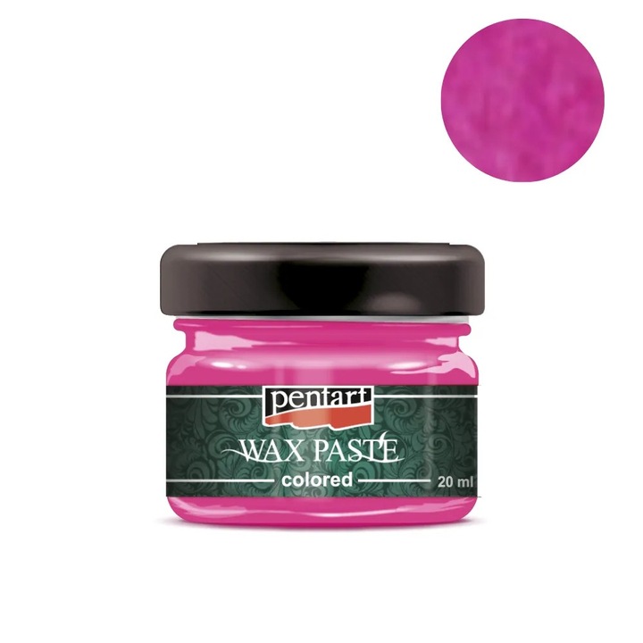 Вакса паста за боядисване на повърхности Pentart, Magenta 20ml, водоустойчива