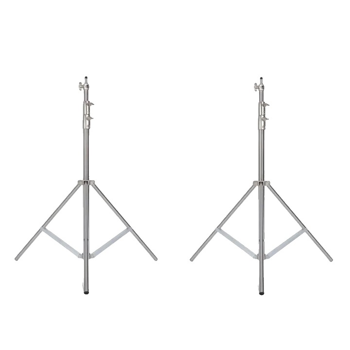 Алуминиев статив, 2 части, регулируема височина 290 см, лек, конструкция от алуминиева сплав